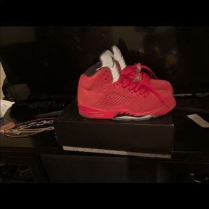 Jordan 5 retro red suede